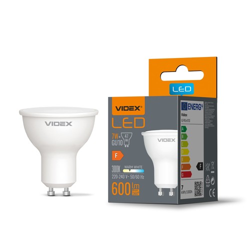 GU10 7W LED Leuchtmittel - 600 lm, 120°, flicker free, 3000K
