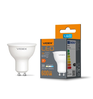 GU10 7W LED Leuchtmittel - 600 lm, 120°, flicker free, 3000K