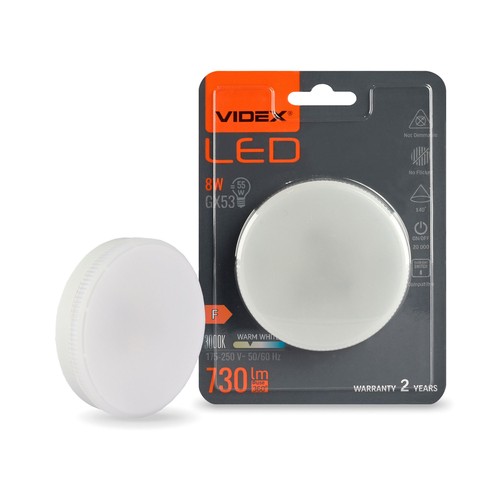 GX53 8W LED-Lampe - Warmweiß