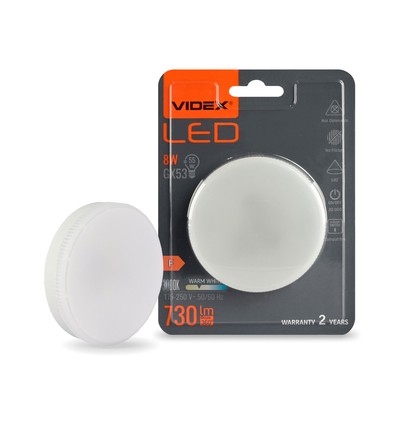 GX53 8W LED-Lampe - Warmweiß