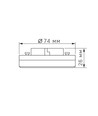 GX53 8W LED-Lampe - Warmweiß