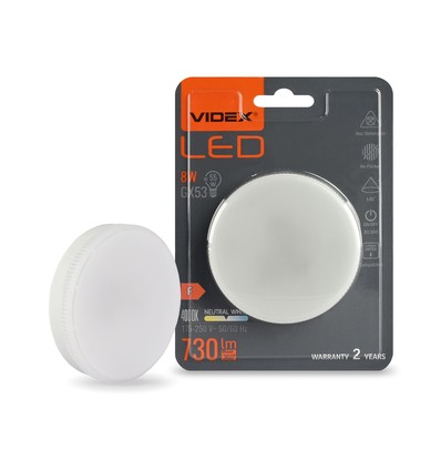 GX53 8W LED-Leuchtmittel - Neutralweiß