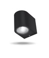 3W Fassadenwandleuchte - Schwarz, 180lm, 2700K, IP54 Außen, Aluminium