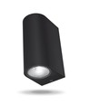 6W LED Wandleuchte für Fassade - IP54, 2700K, schwarz, 15cm breit, inkl. Leuchtmittel