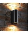 6W LED Wandleuchte für Fassade - IP54, 2700K, schwarz, 15cm breit, inkl. Leuchtmittel