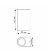 6W LED Wandleuchte für Fassade - IP54, 2700K, schwarz, 15cm breit, inkl. Leuchtmittel