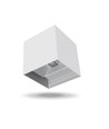 6W Up/Down Wandleuchte - IP54, 2700K, Weiß, Up/Down Licht, inkl. Leuchtmittel