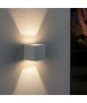 6W Up/Down Wandleuchte - IP54, 2700K, Weiß, Up/Down Licht, inkl. Leuchtmittel
