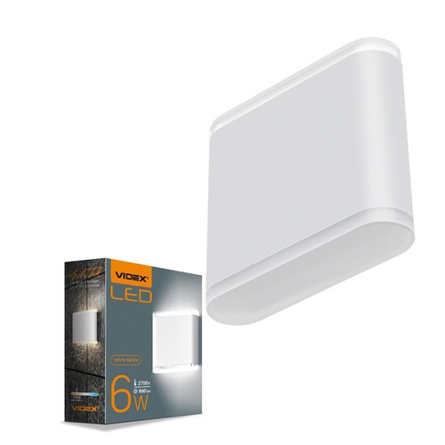 6W Wandleuchte mit Up/Down Light - IP54 Außen, 2700K, 180°, schwarz, inkl. Leuchtmittel
