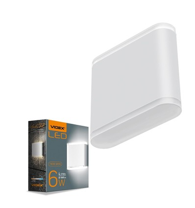 6W Wandleuchte mit Up/Down Light - IP54 Außen, 2700K, 180°, schwarz, inkl. Leuchtmittel
