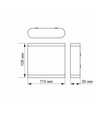 6W Wandleuchte mit Up/Down Light - IP54 Außen, 2700K, 180°, schwarz, inkl. Leuchtmittel