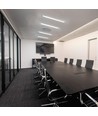 60cm 18W komplette LED Wannenleuchte - 2250lm, IP20, 4000K, IK08