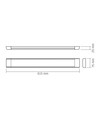 60cm 27W komplette LED-Armatur - 4000K, weiß, 3550 Lumen