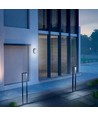 15W LED Bulkhead Wand/Deckenleuchte - IP65, 1200lm, 5000K, grau, IK07, oval