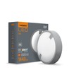 18W Inga LED Bulkhead Decken/Wandleuchte - IP65, 1440lm, 5000K, Ø22cm, weißer Rand, Außenbereich/Feuchtraum