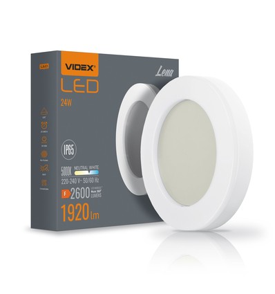 24W LED Deckenleuchte Bulkhead - IP65 wasserdicht, 5000K, 120°, weißer Rand