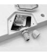 24W LED Deckenleuchte Bulkhead - IP65 wasserdicht, 5000K, 120°, weißer Rand