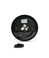 15W LED Bulkhead Wand-/Deckenleuchte, schwarz - 1550lm, IP65, 5000K, 190x190mm, Außen/Innen