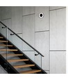 15W LED Bulkhead Wand-/Deckenleuchte, schwarz - 1550lm, IP65, 5000K, 190x190mm, Außen/Innen