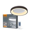 72W LED Deckenleuchte mit Fernbedienung, RGB+CCT - Dimmbar, schwarzer Rand, 45x45cm, 4700lm, IP20