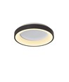 72W LED Deckenleuchte mit Fernbedienung, RGB+CCT - Dimmbar, schwarzer Rand, 45x45cm, 4700lm, IP20