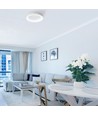 72W LED Deckenleuchte mit Fernbedienung - 45x45cm, dimmbar, einstellbare CCT, inkl. Fernbedienung und Timer