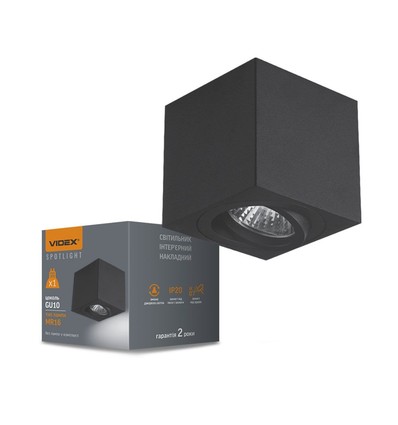 GU10 Aufbauspot - Schwarz, Aluminium, IP20 Innenbereich, ohne Leuchtmittel