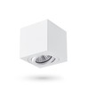 GU10 Aufbauspot - Weiß, 8x8x8,5 cm, IP20 Innenbereich, ohne Leuchtmittel