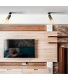 GU10 Wand-/Deckenstrahler, schwarz - Prism, Aluminium, IP20 Innenbereich, ohne Leuchtmittel
