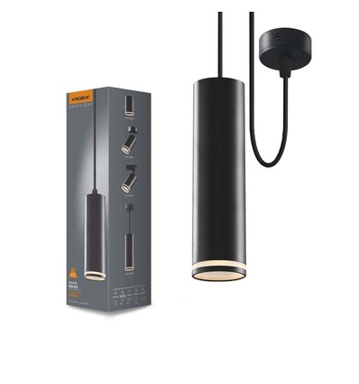 GU10 Pendel-Schienenspot - Schwarz, Ø5,5 cm, max. 30W, IP20 Innenbereich, ohne Leuchtmittel
