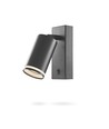 GU10 Wandspot mit Schalter - Schwarz, Aluminium, IP20 Innenbereich, ohne Leuchtmittel