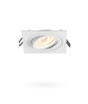 GU10 Einbauspot - Weiß, quadratisch, 9,2 x 9,2 cm, IP20 Innenbereich, ohne Leuchtmittel