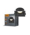 GU10 Einbaustrahler, quadratisch - Schwarz, Aluminium, IP20, Ausschnitt: Ø7,7 cm, Maße: 9,2 x 9,2 cm
