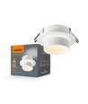 GU10 Einbaustrahler - Rund, weiß, Aluminium/Keramik, Ausschnitt: Ø7,6 cm, Maße: Ø9,2 cm, max. 30W