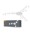 6x GX53 Deckenstrahler - Weiß, 40x20cm, IP20 Innenbereich, ohne Leuchtmittel