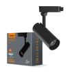10W 1-Phasen Schienenspot - 36 Grad, 4000K, Schwarz, IP20, RA80