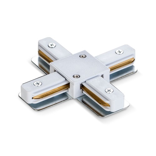 X-Verbinder für 1-Phasen-Schiene - Weiß, 1F2W