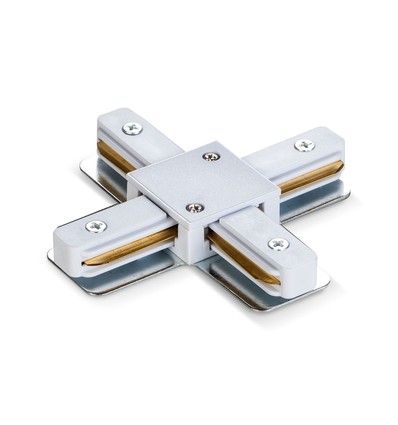 X-Verbinder für 1-Phasen-Schiene - Weiß, 1F2W
