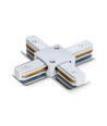 X-Verbinder für 1-Phasen-Schiene - Weiß, 1F2W