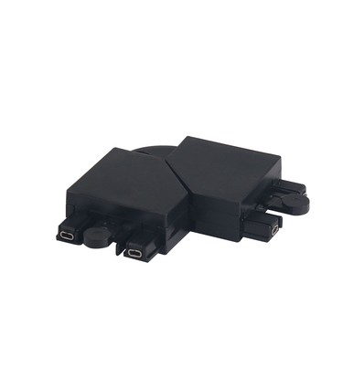 90° drehbarer Winkelverbinder für Magnetschiene - Schwarz, L-Verbinder, flexible Verbindung