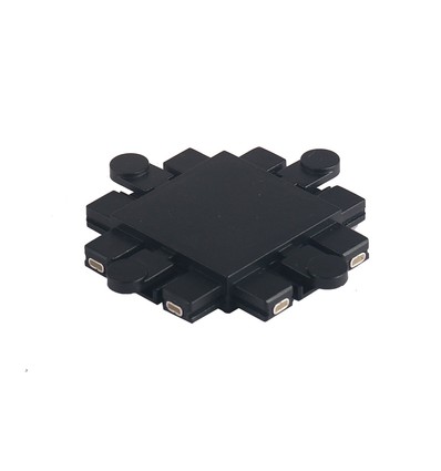 X-Verbinder für Magnetschienensystem, 48V - Schwarz, IP24, VL-TRMS-FC05B