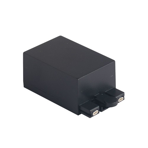 Anschlussdose für Magnetschiene, schwarz - Passend für 24x6mm Aufbau-Schiene
