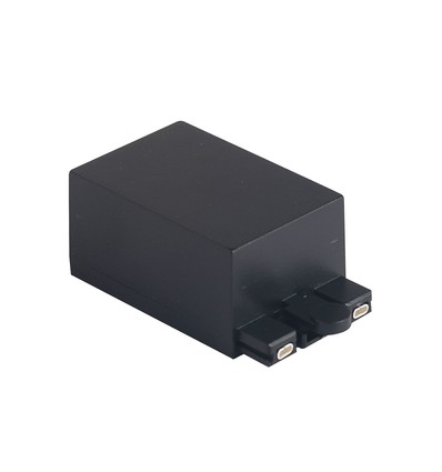 Anschlussdose für Magnetschiene, schwarz - Passend für 24x6mm Aufbau-Schiene