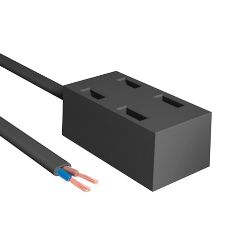 Einspeiser für Slim Magnetschiene, 48V - Schwarz, Anschlussdose, 3 Jahre Garantie