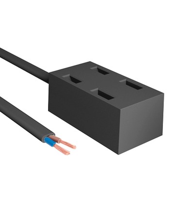 Einspeiser für Slim Magnetschiene, 48V - Schwarz, Anschlussdose, 3 Jahre Garantie