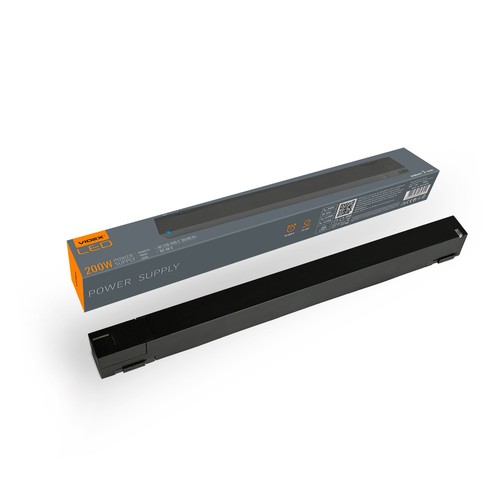 200W / 48V DC Netzteil für Magnetschienensystem - 4.2A, IP20, schwarz, für VL-TRMS Schienen