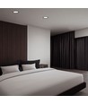 12W schwarzes LED Einbaupanel - 1350lm, 4000K, Ausschnitt: Ø2,7 cm, 120 Grad beam angle