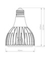 E27 30W LED Pflanzenlampe - RA97, Vollspektrum
