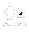 24W Quadratisches LED Einbaupanel - 1830lm, 4000K, 29,5 x 29,5 cm, weißer Rand, IP20 Innenbereich
