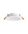 4W Ø10cm LED Einbaupanel - 4000K, integrierter Driver, weißer Rand